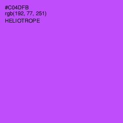 #C04DFB - Heliotrope Color Image