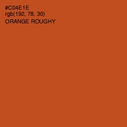 #C04E1E - Orange Roughy Color Image