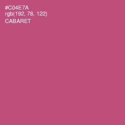 #C04E7A - Cabaret Color Image