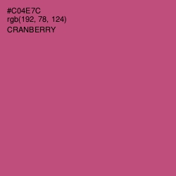 #C04E7C - Cranberry Color Image