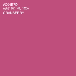 #C04E7D - Cranberry Color Image