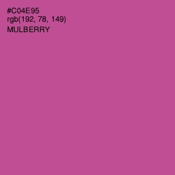 #C04E95 - Mulberry Color Image