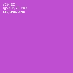 #C04ED1 - Fuchsia Pink Color Image