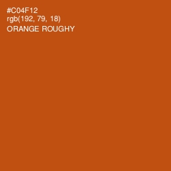 #C04F12 - Orange Roughy Color Image