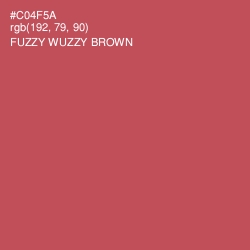 #C04F5A - Fuzzy Wuzzy Brown Color Image