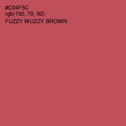 #C04F5C - Fuzzy Wuzzy Brown Color Image