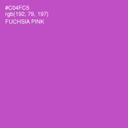 #C04FC5 - Fuchsia Pink Color Image