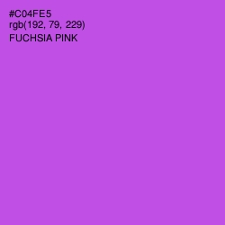 #C04FE5 - Fuchsia Pink Color Image