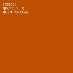 #C05001 - Burnt Orange Color Image
