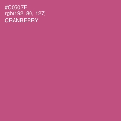 #C0507F - Cranberry Color Image