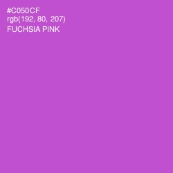 #C050CF - Fuchsia Pink Color Image