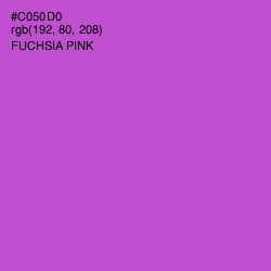 #C050D0 - Fuchsia Pink Color Image