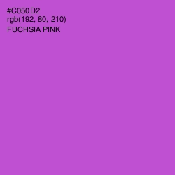 #C050D2 - Fuchsia Pink Color Image