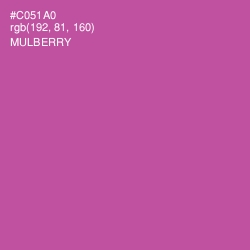 #C051A0 - Mulberry Color Image