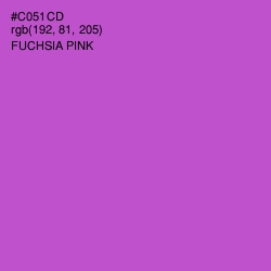 #C051CD - Fuchsia Pink Color Image