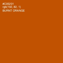 #C05201 - Burnt Orange Color Image