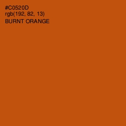 #C0520D - Burnt Orange Color Image