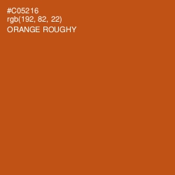 #C05216 - Orange Roughy Color Image