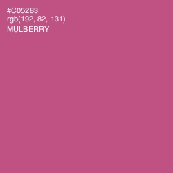 #C05283 - Mulberry Color Image