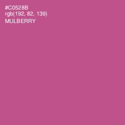 #C0528B - Mulberry Color Image