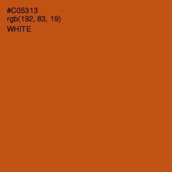 #C05313 - Orange Roughy Color Image