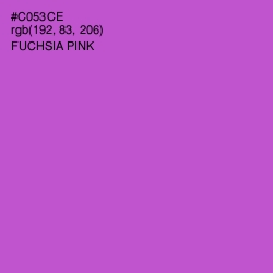 #C053CE - Fuchsia Pink Color Image