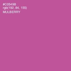 #C0549B - Mulberry Color Image