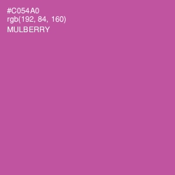 #C054A0 - Mulberry Color Image