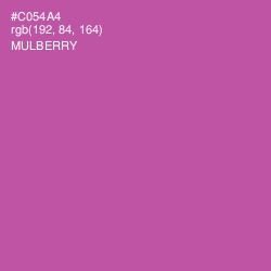 #C054A4 - Mulberry Color Image