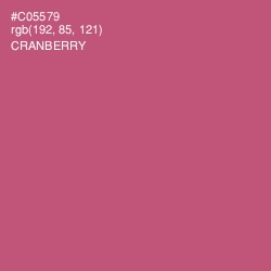 #C05579 - Cranberry Color Image