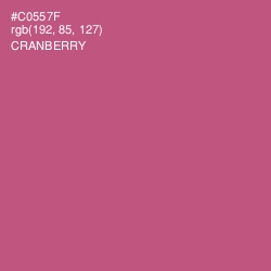 #C0557F - Cranberry Color Image