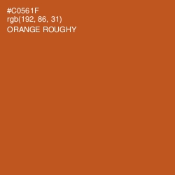 #C0561F - Orange Roughy Color Image