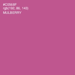 #C0568F - Mulberry Color Image