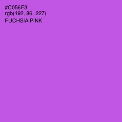 #C056E3 - Fuchsia Pink Color Image
