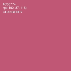 #C05774 - Cranberry Color Image