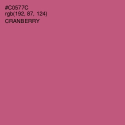 #C0577C - Cranberry Color Image