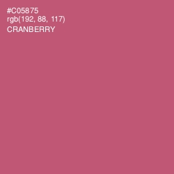 #C05875 - Cranberry Color Image