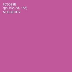 #C0589B - Mulberry Color Image