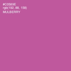 #C0589E - Mulberry Color Image