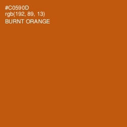 #C0590D - Burnt Orange Color Image