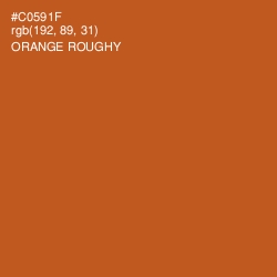 #C0591F - Orange Roughy Color Image