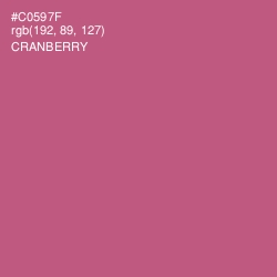 #C0597F - Cranberry Color Image