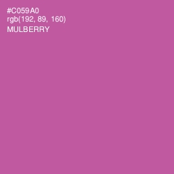 #C059A0 - Mulberry Color Image