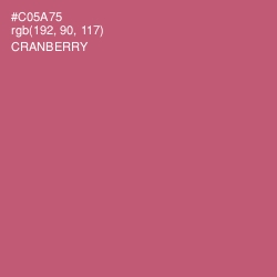 #C05A75 - Cranberry Color Image