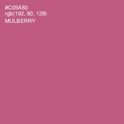 #C05A80 - Mulberry Color Image