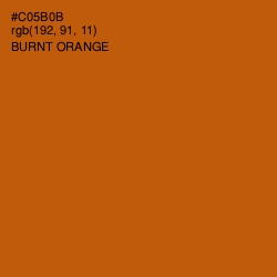 #C05B0B - Burnt Orange Color Image