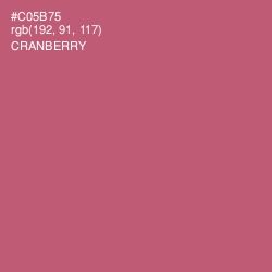 #C05B75 - Cranberry Color Image