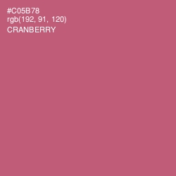 #C05B78 - Cranberry Color Image