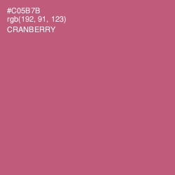 #C05B7B - Cranberry Color Image