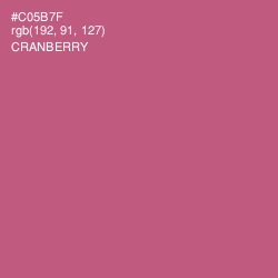 #C05B7F - Cranberry Color Image